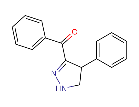 Molecular Structure of 7399-73-7 (phenyl(4-phenyl-4,5-dihydro-1H-pyrazol-3-yl)methanone)