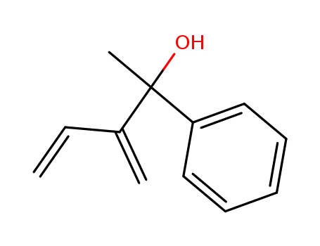 Molecular Structure of 61201-25-0 (3-methylene-2-phenylpent-4-en-2-ol)