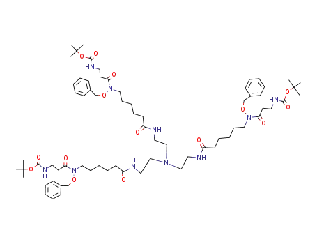 tris-(2-<6-<N-benzyloxy-3-(t-butoxycarbonylamino)propanamido>-hexanamido>ethyl)amine