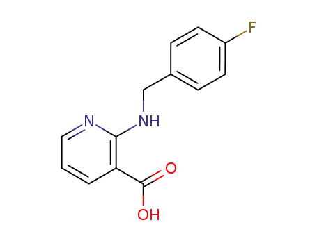 Molecular Structure of 97484-91-8 (2-<(4-fluorophenyl)methylamino>-3-pyridinecarboxylic acid)
