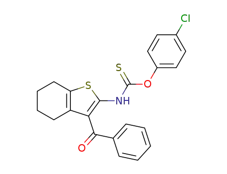3-Benzoyl-2-(4-chlorphenoxythiocarbonylamino)-4,5,6,7-tetrahydro-benzo<b>thiophen