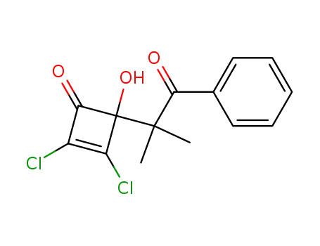 2,3-Dichloro-4-(1,1-dimethyl-2-oxo-2-phenyl-ethyl)-4-hydroxy-cyclobut-2-enone