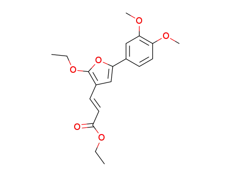 2-Propenoic acid, 3-[5-(3,4-dimethoxyphenyl)-2-ethoxy-3-furanyl]-, ethyl
ester