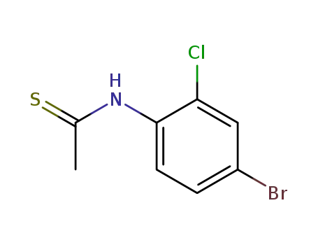 Molecular Structure of 113570-93-7 (Ethanethioamide, N-(4-bromo-2-chlorophenyl)-)