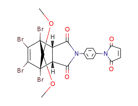 (1S,2S,6R,7R)-1,7,8,9-Tetrabromo-4-[4-(2,5-dioxo-2,5-dihydro-pyrrol-1-yl)-phenyl]-10,10-dimethoxy-4-aza-tricyclo[5.2.1.0<sup>2,6</sup>]dec-8-ene-3,5-dione