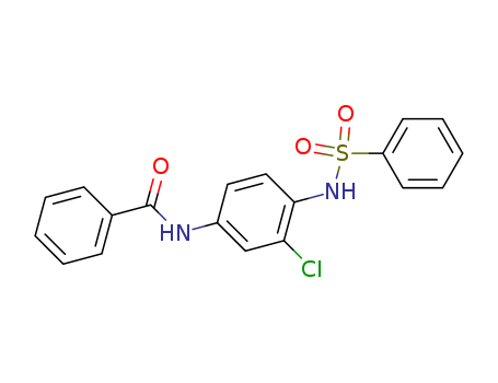 Benzamide,N-[3-chloro-4-[(phenylsulfonyl)amino]phenyl]-