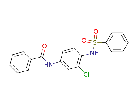 Molecular Structure of 6318-10-1 (N-{3-chloro-4-[(phenylsulfonyl)amino]phenyl}benzamide)