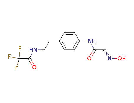 N-<2-<4-<(hydroximinoacetyl)amino>phenyl>ethyl>-2,2,2-trifluoroacetamide