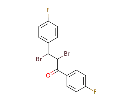 Molecular Structure of 497959-30-5 (2,3-DIBROMO-4'-FLUORO-3-(4-FLUOROPHENYL)PROPIOPHENONE)