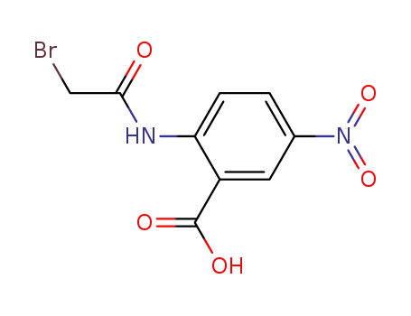 Molecular Structure of 138639-68-6 (Benzoic acid, 2-[(bromoacetyl)amino]-5-nitro-)