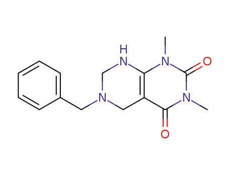 Molecular Structure of 71803-56-0 (1,3-dimethyl-2,4-dioxo-6-benzyl-1,2,3,4,5,6,7,8-octahydropyrimido(4,5-d)pyrimidine)
