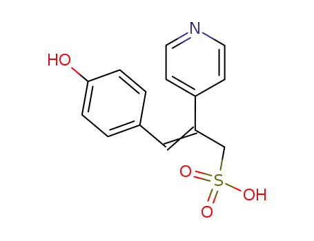 Molecular Structure of 111260-13-0 (3-(4-Hydroxyphenyl)-2-(4-pyridinio)-2-propenesulfonate)