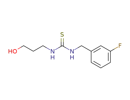 Molecular Structure of 61290-58-2 (Thiourea, N-[(3-fluorophenyl)methyl]-N'-(3-hydroxypropyl)-)