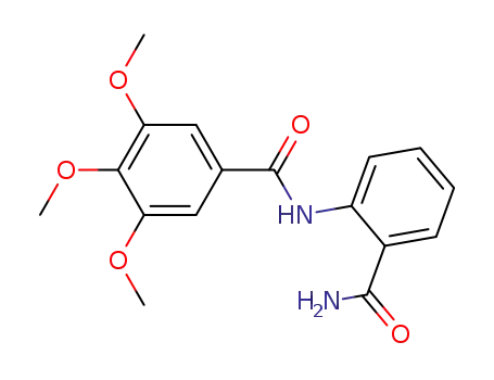 Molecular Structure of 55695-67-5 (Benzamide, N-[2-(aminocarbonyl)phenyl]-3,4,5-trimethoxy-)