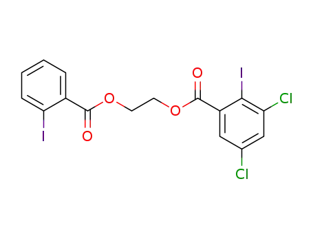 3,5-Dichloro-2-iodo-benzoic acid 2-(2-iodo-benzoyloxy)-ethyl ester