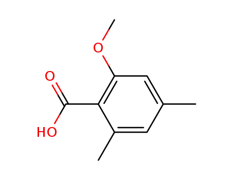 Molecular Structure of 96881-90-2 (2,4-Dimethyl-6-methoxybenzoic acid)