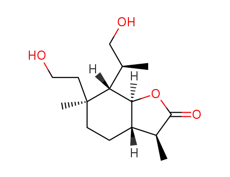 (3S,3aS,6S,7S,7aS)-6-(2-Hydroxy-ethyl)-7-((S)-2-hydroxy-1-methyl-ethyl)-3,6-dimethyl-hexahydro-benzofuran-2-one