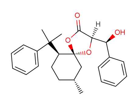 (3R,5S,6S,9R)-3-((S)-Hydroxy-phenyl-methyl)-9-methyl-6-(1-methyl-1-phenyl-ethyl)-1,4-dioxa-spiro[4.5]decan-2-one