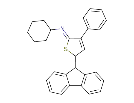 Cyclohexanamine,
N-[5-(9H-fluoren-9-ylidene)-3-phenyl-2(5H)-thienylidene]-