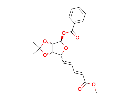 methyl 1-O-benzoyl-5,6,7,8-tetradeoxy-2,3-O-isopropylidene-D-lyxo-non-5,7-dienofuranuronate