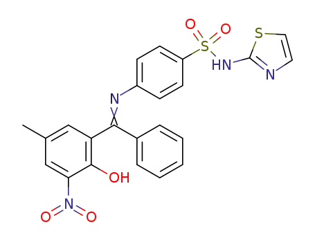 4-{[1-(2-Hydroxy-5-methyl-3-nitro-phenyl)-1-phenyl-meth-(E)-ylidene]-amino}-N-thiazol-2-yl-benzenesulfonamide
