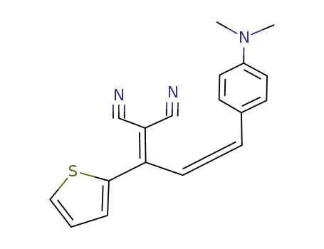 Propanedinitrile,
[3-[4-(dimethylamino)phenyl]-1-(2-thienyl)-2-propenylidene]-