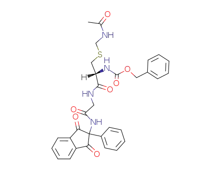 Molecular Structure of 88621-77-6 (Z-Cys(Acm)-Gly-NHPID)