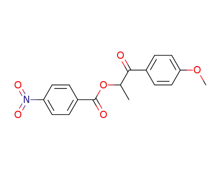 Molecular Structure of 84672-09-3 (1-(4-methoxy-phenyl)-2-(4-nitro-benzoyloxy)-propan-1-one)