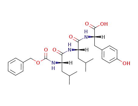 Molecular Structure of 137363-00-9 (L-Tyrosine, N-[N-[N-[(phenylmethoxy)carbonyl]-L-leucyl]-L-leucyl]-)