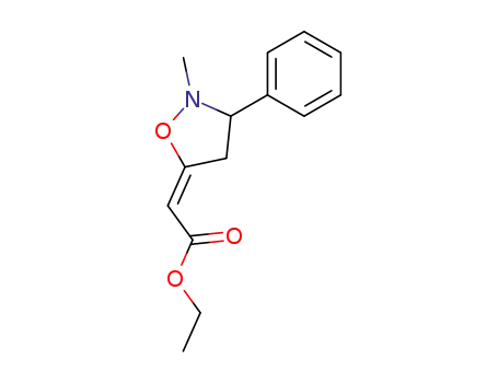 N-methyl-3-phenyl-5-(carbethoxymethylene)isoxazolidine