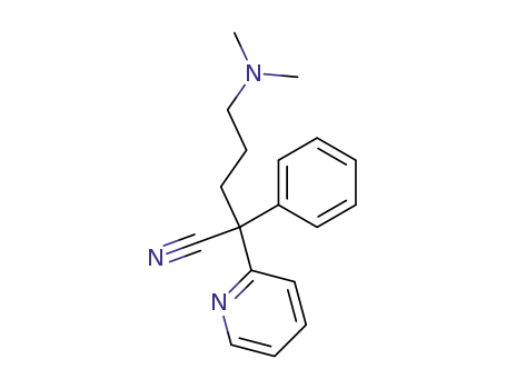 Molecular Structure of 147092-42-0 (5-(N,N-dimethylamino)-2-phenyl-2-(2-pyridyl)pentanenitrile)