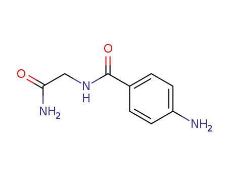 Molecular Structure of 46319-19-1 (BenzaMide, 4-aMino-N-(2-aMinoacetyl)-)