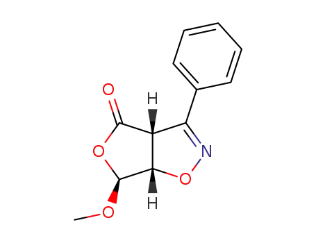 6-methoxy-3-phenyl-3a,4,6,6a-tetrahydro-furo<3,4-d>isoxazol-4-one