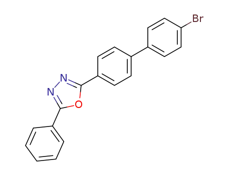 Molecular Structure of 136180-48-8 (2-(4'-bromobiphenyl-4'-yl)-5-phenyl-1,3,4-oxadiazole)
