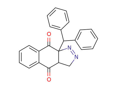 Molecular Structure of 7467-87-0 (9a-(diphenylmethyl)-3a,9a-dihydro-3H-benzo[f]indazole-4,9-dione)