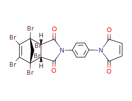 (1R,2S,6R,7S)-1,7,8,9,10,10-Hexabromo-4-[4-(2,5-dioxo-2,5-dihydro-pyrrol-1-yl)-phenyl]-4-aza-tricyclo[5.2.1.0<sup>2,6</sup>]dec-8-ene-3,5-dione