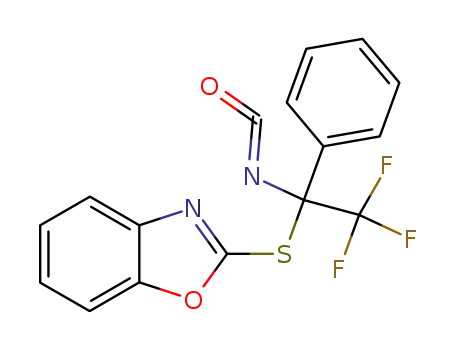 Benzoxazole, 2-[(2,2,2-trifluoro-1-isocyanato-1-phenylethyl)thio]-