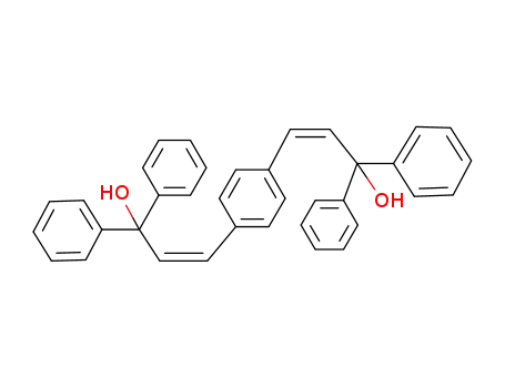 1,4-bis-(3-hydroxy-3,3-diphenyl-<i>cis</i>-propenyl)-benzene