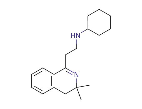 Molecular Structure of 132067-85-7 (Cyclohexyl-[2-(3,3-dimethyl-3,4-dihydro-isoquinolin-1-yl)-ethyl]-amine)