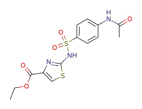 Molecular Structure of 860182-20-3 (2-(4-Acetylamino-benzenesulfonylamino)-thiazole-4-carboxylic acid ethyl ester)