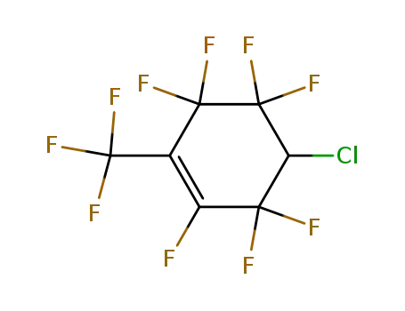 Molecular Structure of 87905-89-3 (Cyclohexene, 5-chloro-1,3,3,4,4,6,6-heptafluoro-2-(trifluoromethyl)-)
