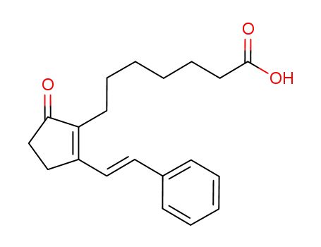 7-(5-oxo-2-styryl-1-cyclopentenyl)heptanoic acid
