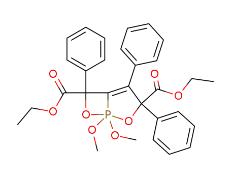 1,1-Dimethoxy-3,4,6-triphenyl-3,6-di(ethoxycarbonyl)-2,7-dioxa-1-phosphabicyclo<3.2.0>-4-heptene