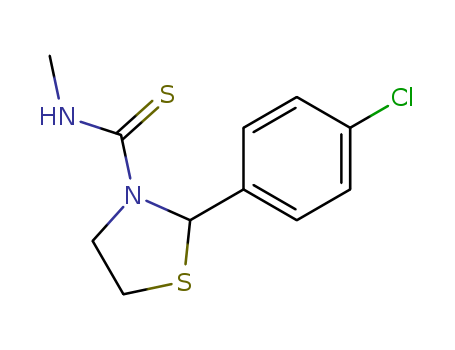 3-Thiazolidinecarbothioamide, 2-(4-chlorophenyl)-N-methyl-