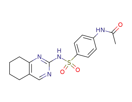 Molecular Structure of 651756-28-4 (4-acetylamino-<i>N</i>-(5,6,7,8-tetrahydro-quinazolin-2-yl)-benzenesulfonamide)