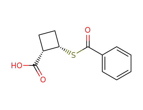 cis-2-(benzoylthio)cyclobutanecarboxylic acid