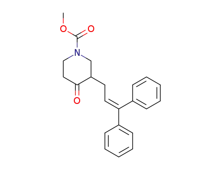 methyl (+/-)-3-(3,3-diphenyl-2-propenyl)-4-oxo-1-piperidinecarboxylate