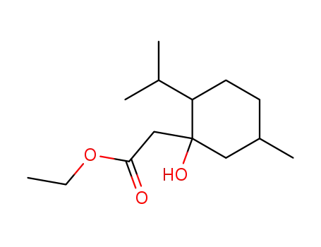 ethyl 2-isopropyl-5-methyl-1-hydroxycyclohexane-1-acetate