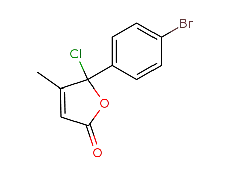 5-(4-bromo-phenyl)-5-chloro-4-methyl-5<i>H</i>-furan-2-one