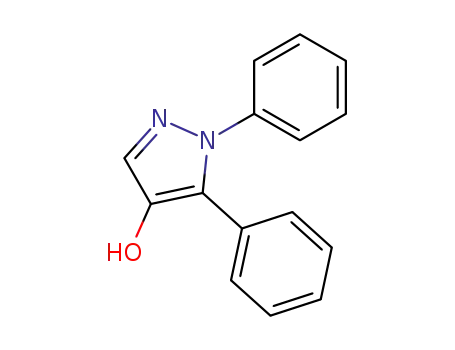 Molecular Structure of 89193-21-5 (1H-Pyrazol-4-ol, 1,5-diphenyl-)